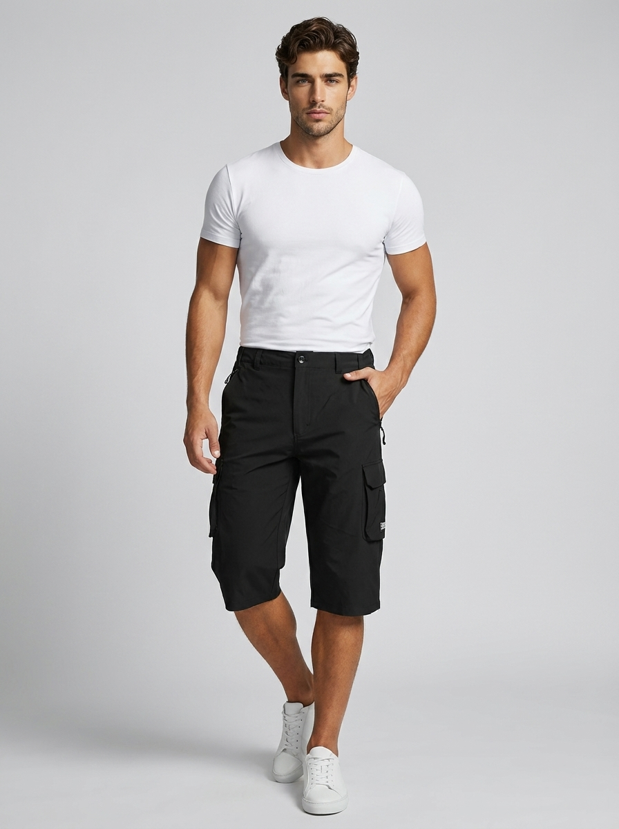 Cargo Shorts with Multiple Pockets for Summer