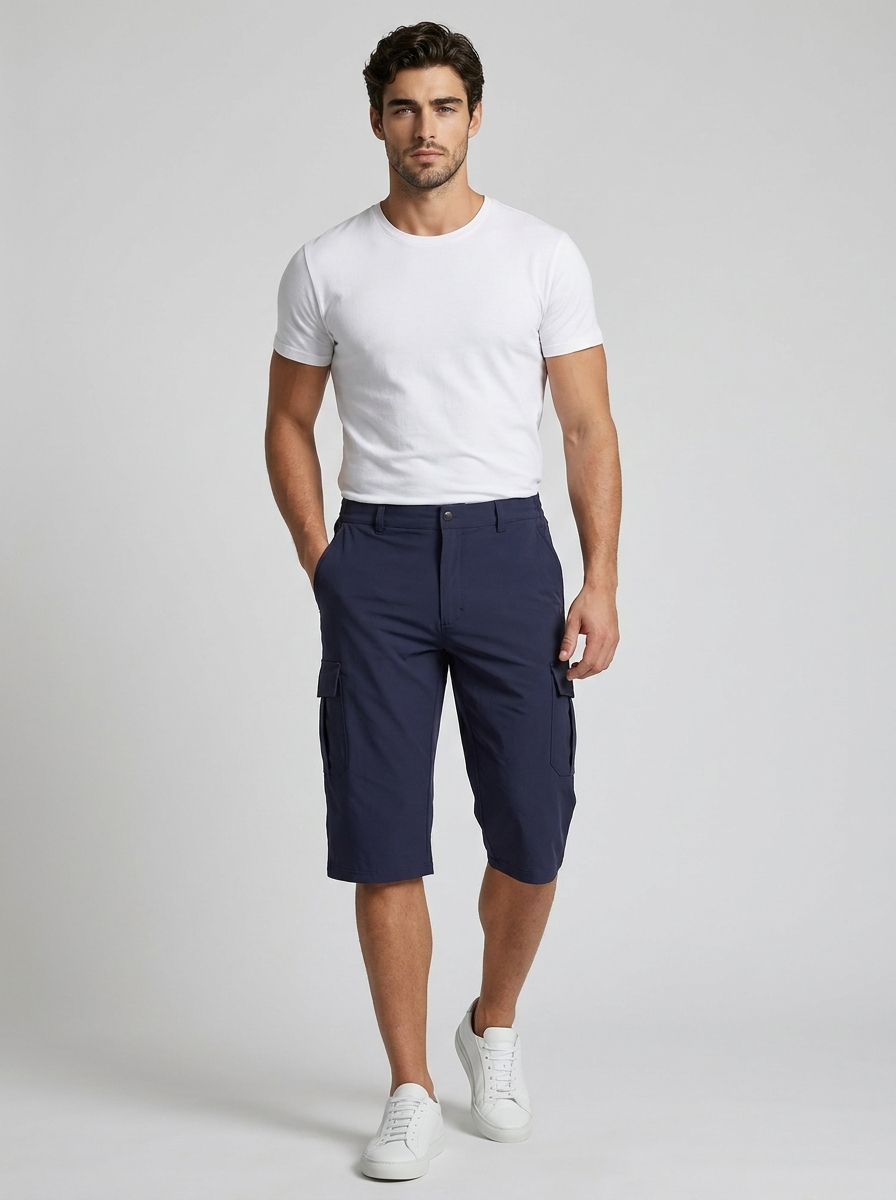 Cargo Shorts with Multiple Pockets for Summer