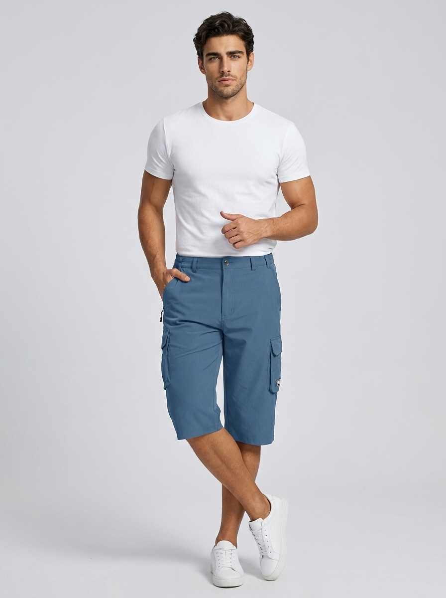 Cargo Shorts with Multiple Pockets for Summer