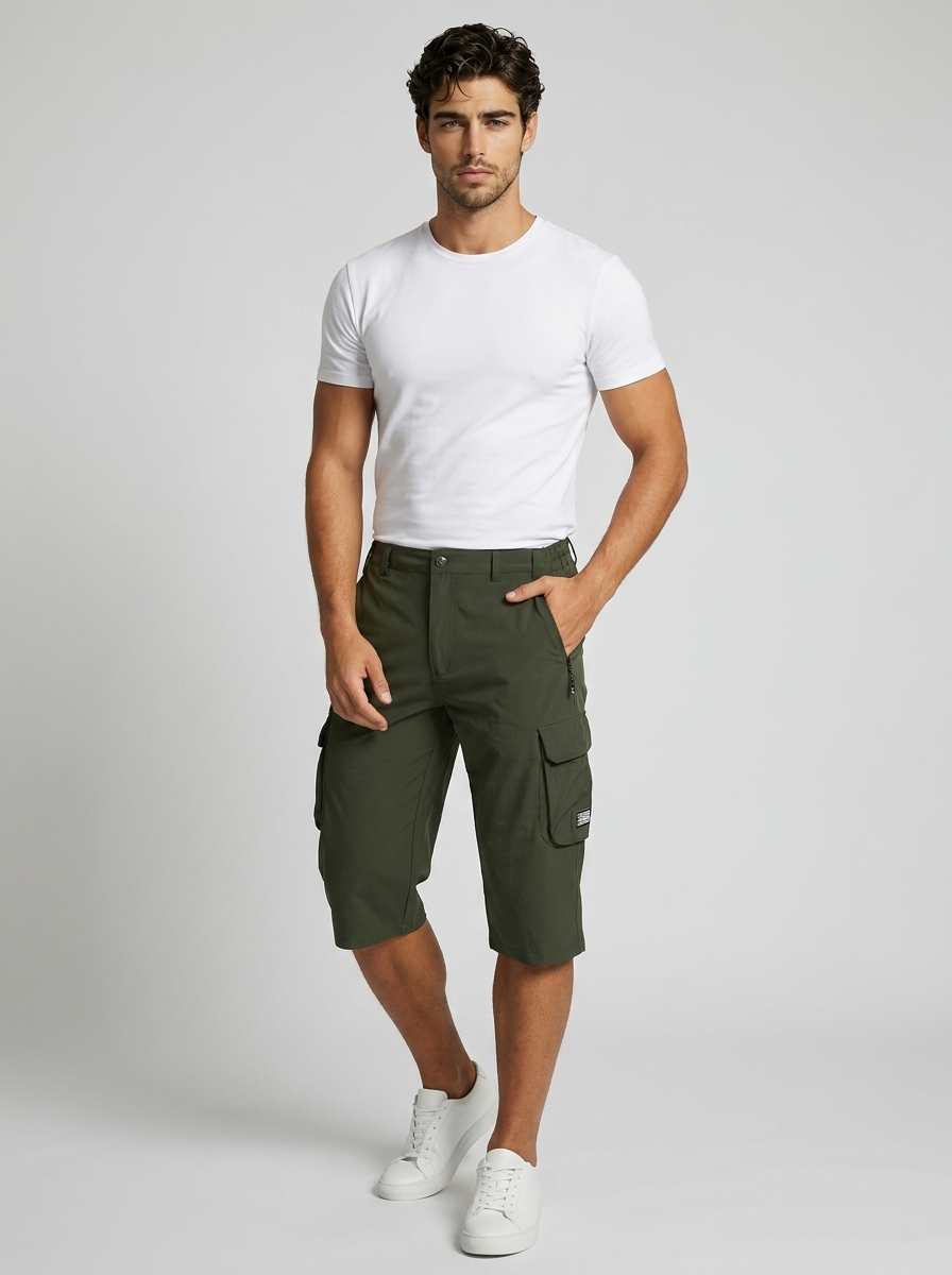 Cargo Shorts with Multiple Pockets for Summer