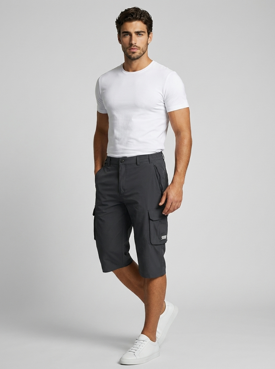 Cargo Shorts with Multiple Pockets for Summer
