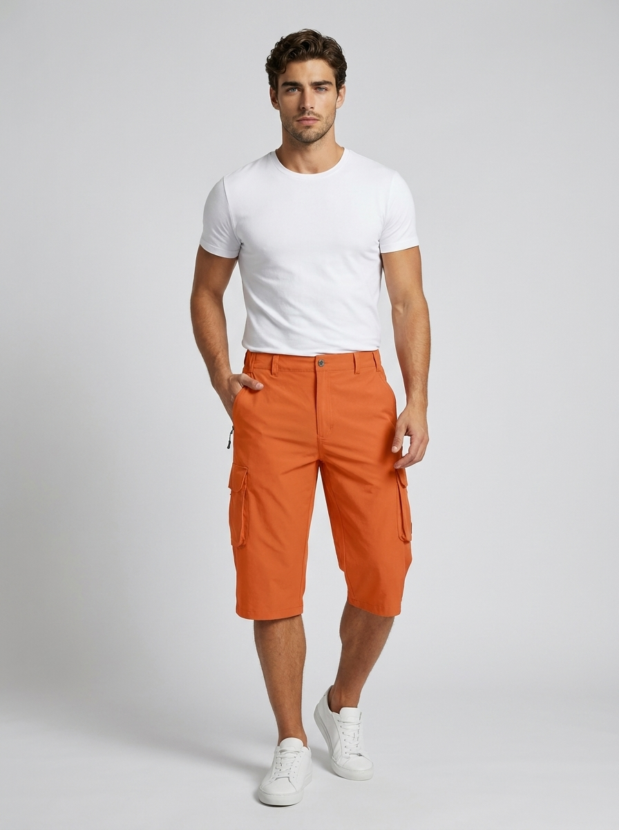 Cargo Shorts with Multiple Pockets for Summer