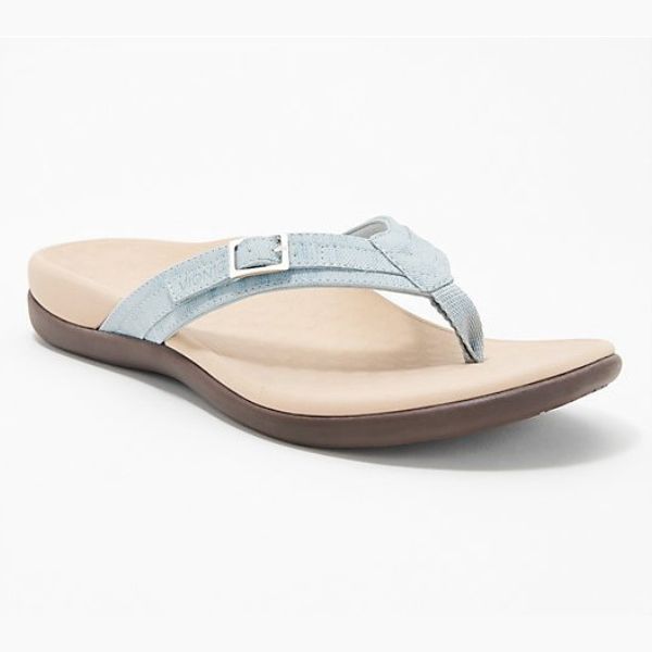 Women's non-slip comfort sandals in blue, black, and pink
