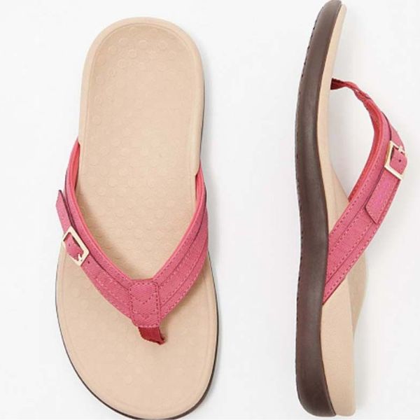 Women's non-slip comfort sandals in blue, black, and pink