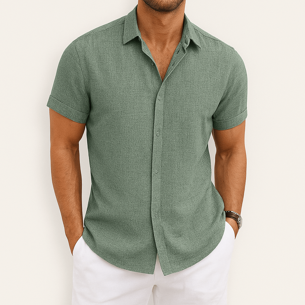 Effortless Men's Shirt With Short Sleeves 2