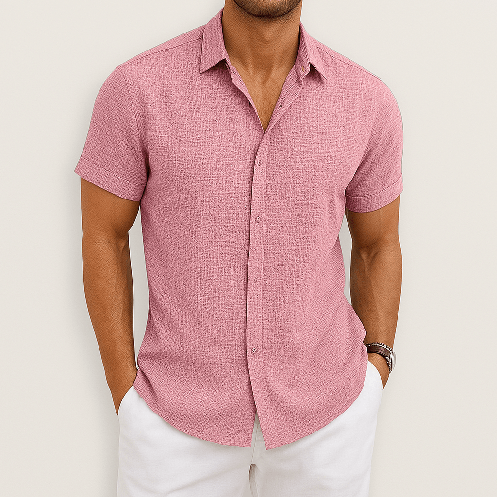 Effortless Men's Shirt With Short Sleeves 4