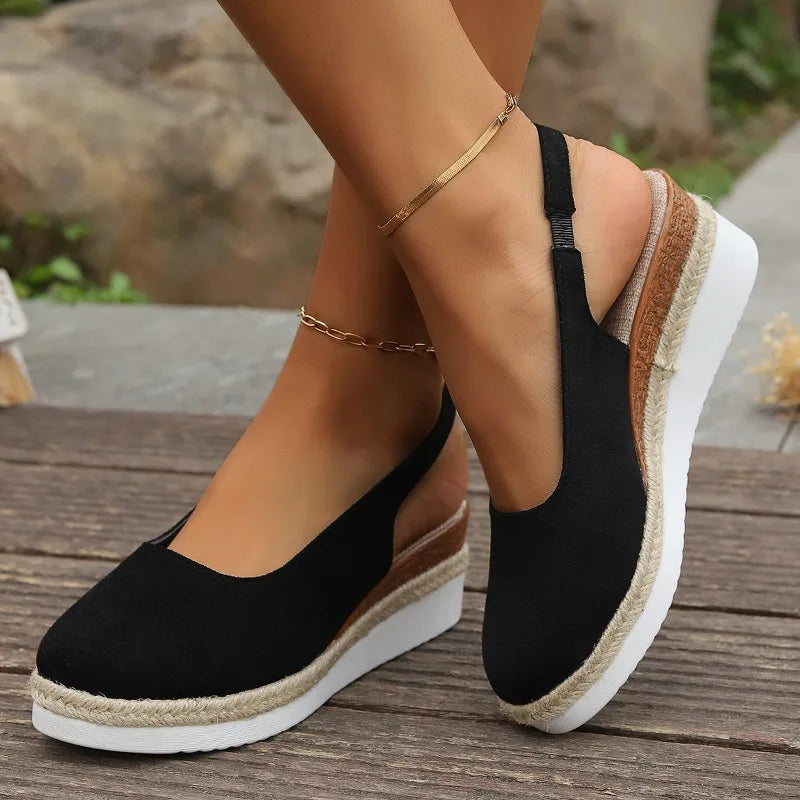 Elegant Black Loafers Women With Cushioned Support 5