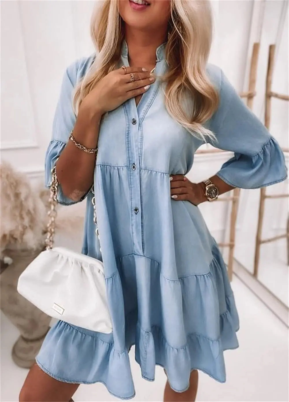 Ella | Denim Shirt Dress Classic Relaxed Fit 4