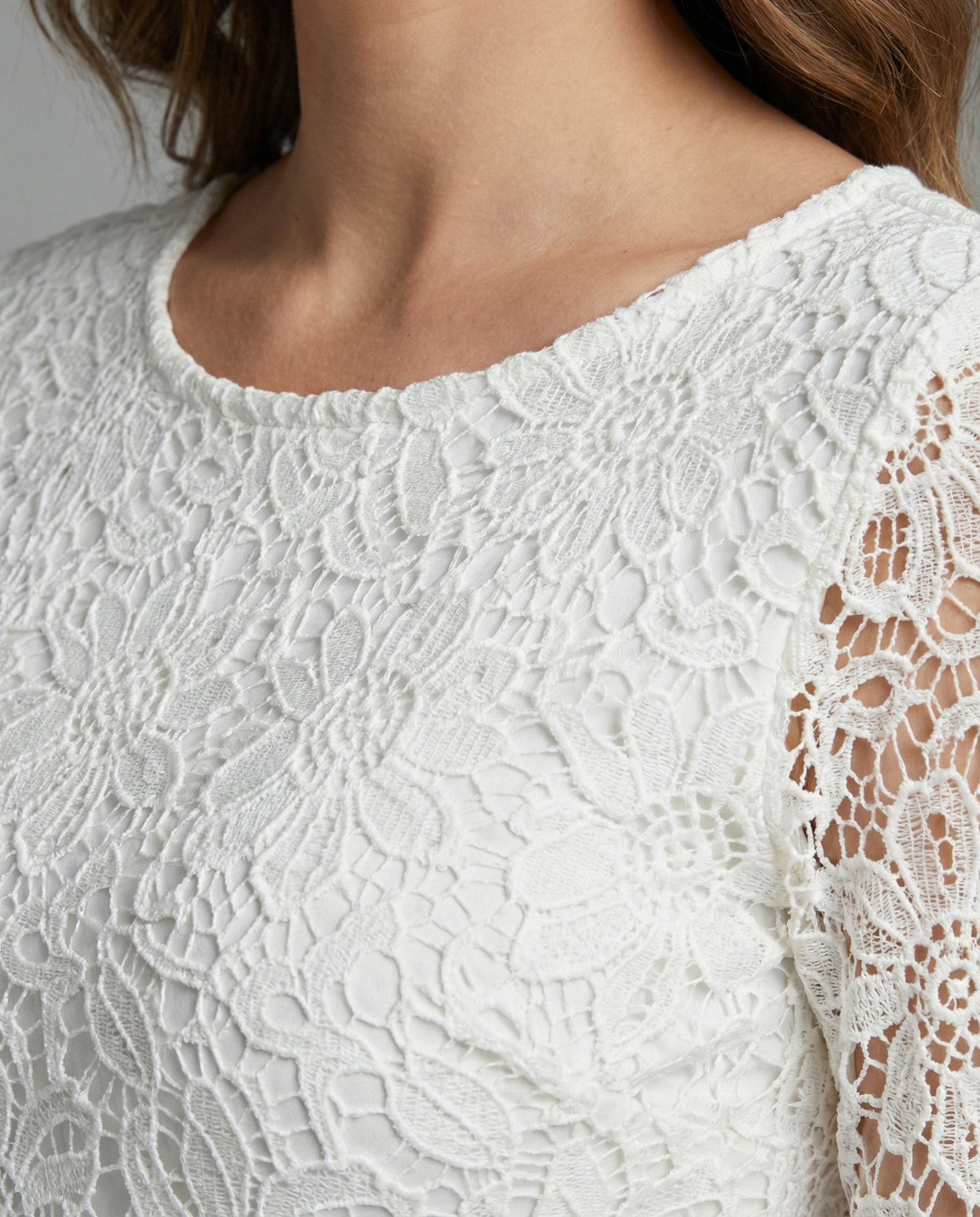Ella | Maternity Dress Long Sleeve Lace Cutout 8