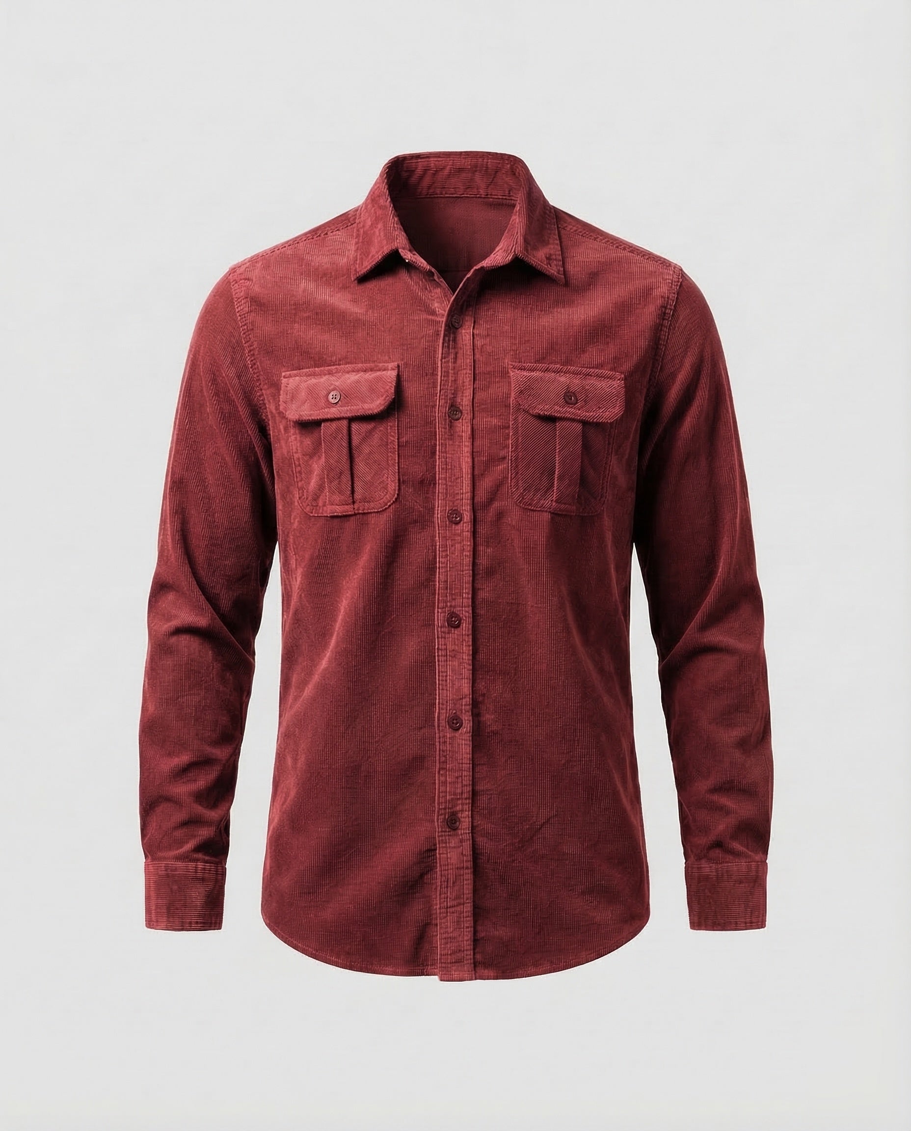 Ethan | Men's Shirt Slim Fit Corduroy Casual Wear 5