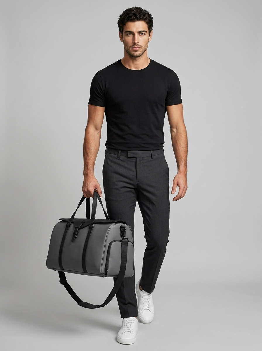Weekend Holdall Bag with Shoe Compartment