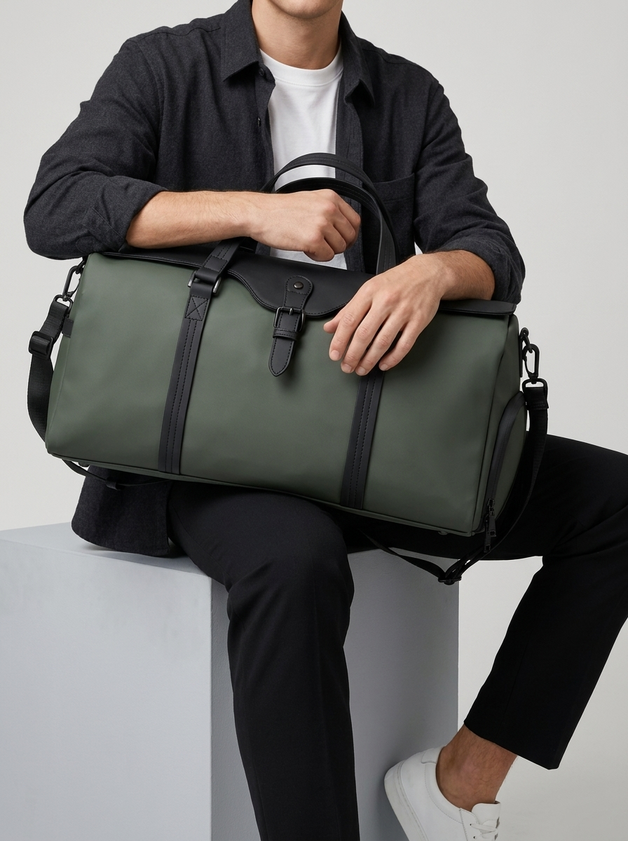 Weekend Holdall Bag with Shoe Compartment