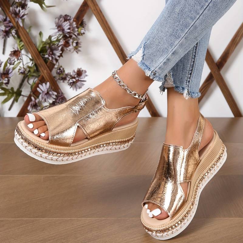 Fresh Women's Platform Sandals With Ankle Strap 2