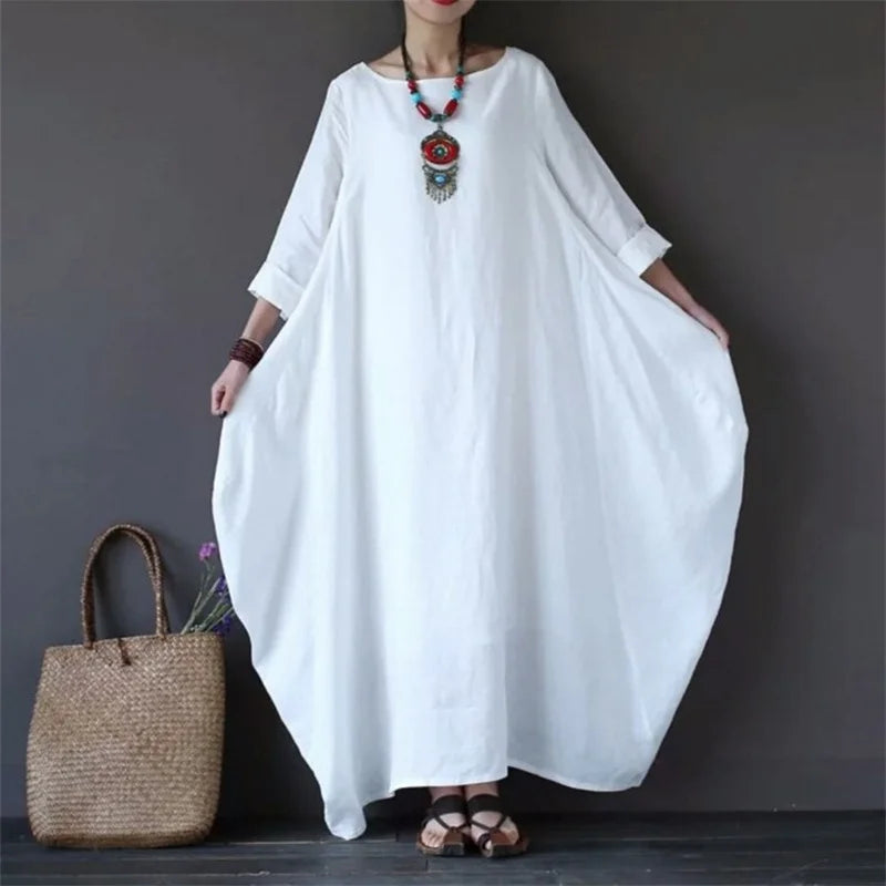 Ivy | Midi Dress With Sleeves Relaxed Fit Design 1