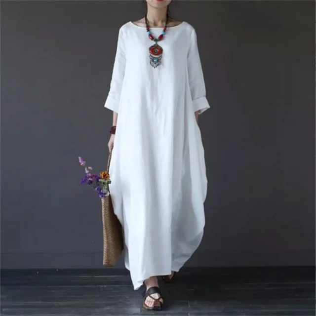 Ivy | Midi Dress With Sleeves Relaxed Fit Design 5