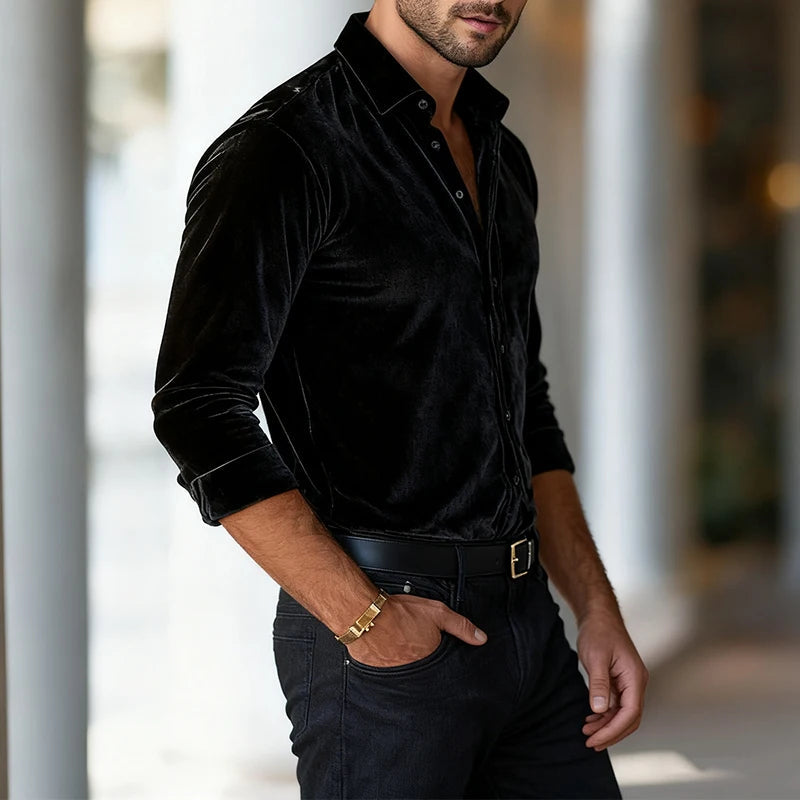 James | Men's Shirt Tailored Fit Velvet Evening 7