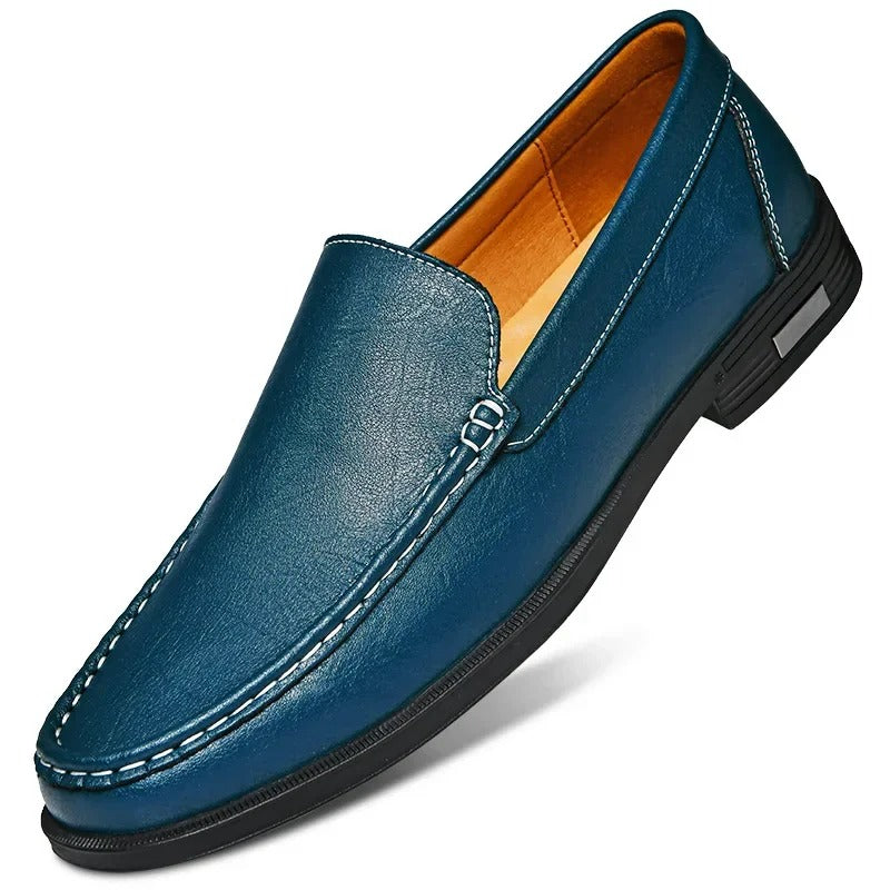 Men's genuine leather loafers in a smart dress shoe style