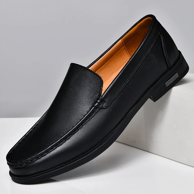 Men's genuine leather loafers in a smart dress shoe style