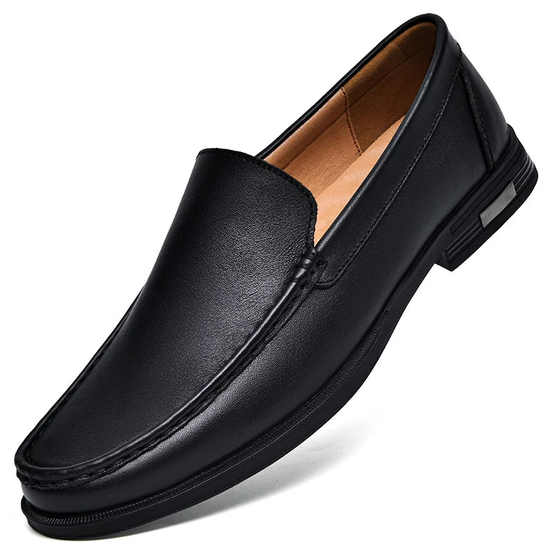 Men's genuine leather loafers in a smart dress shoe style