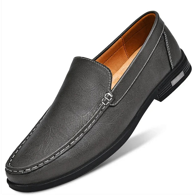Men's genuine leather loafers in a smart dress shoe style