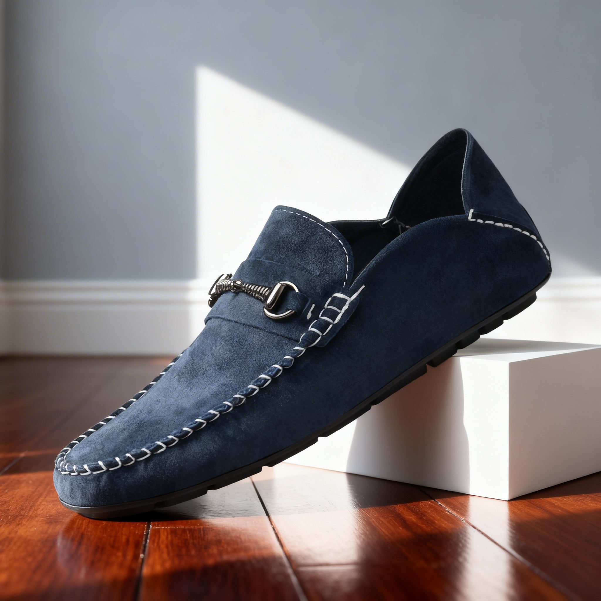 Liam | Black Loafers Nubuck Leather Comfort Fit 5