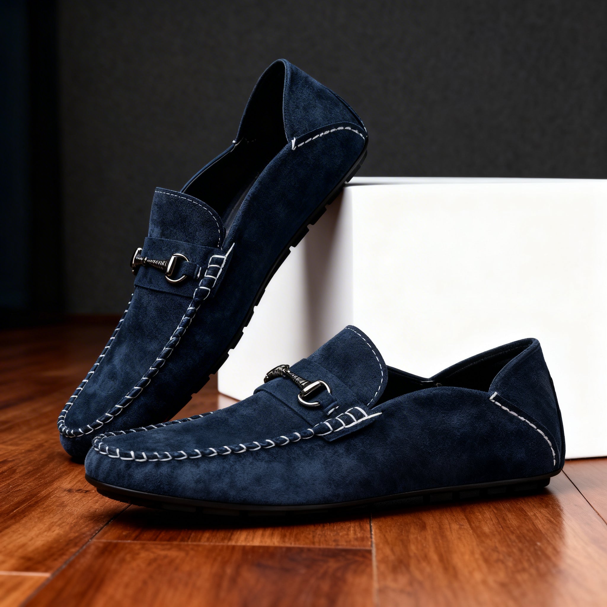 Liam | Black Loafers Nubuck Leather Comfort Fit 6