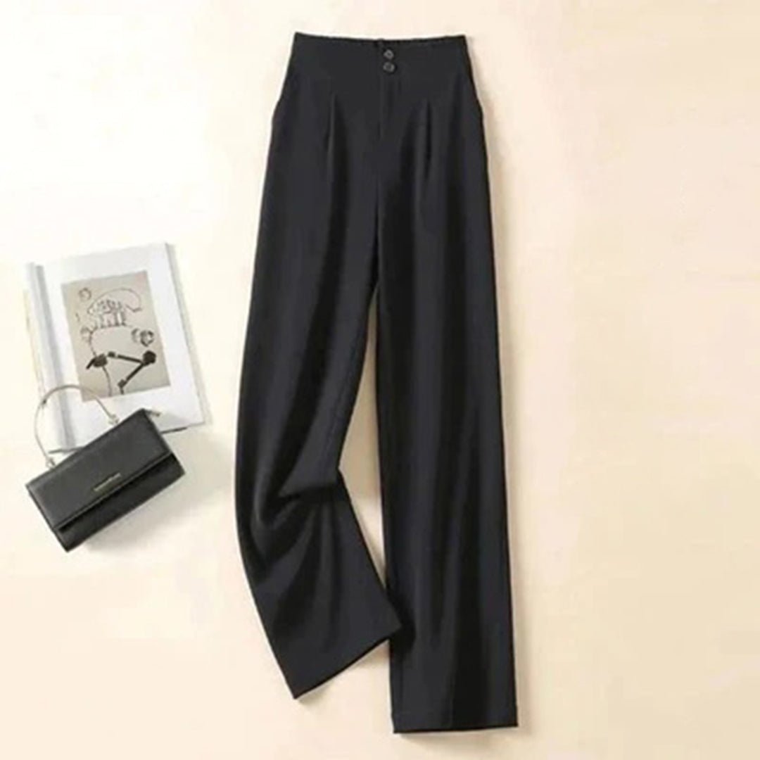 Linen Wide Leg Trousers High-Waisted Fit 5