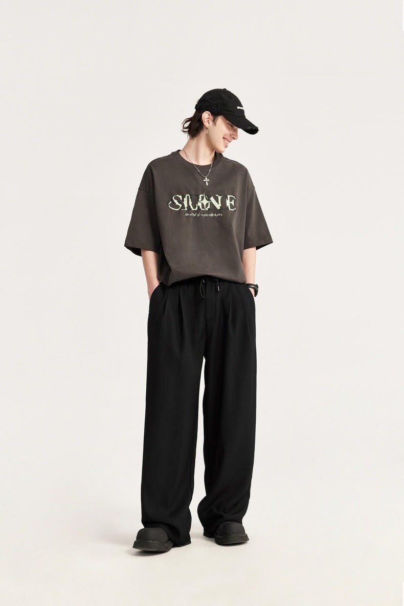 Linen Wide Leg Trousers With Drawstring Waist 2