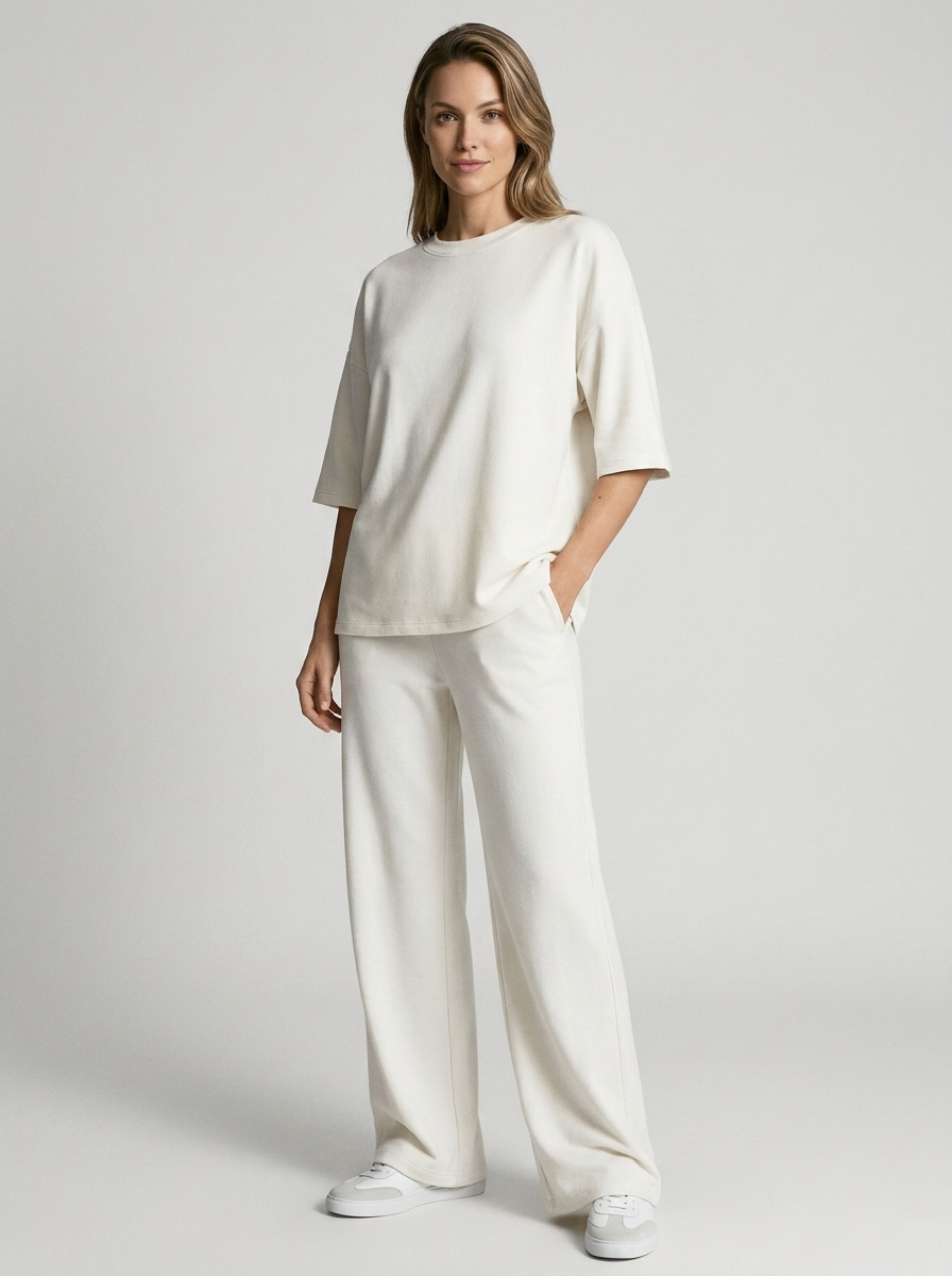 Oversized Co-ord Set with T-Shirt and Trousers