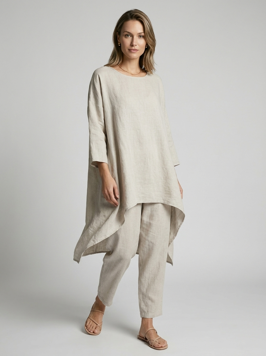 Co-ord Set with Tunic and Trousers