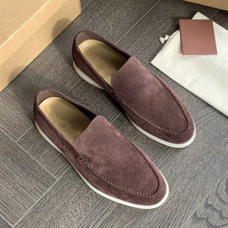 Men's Loafers Brown Penny Slip-On Casual Style 6