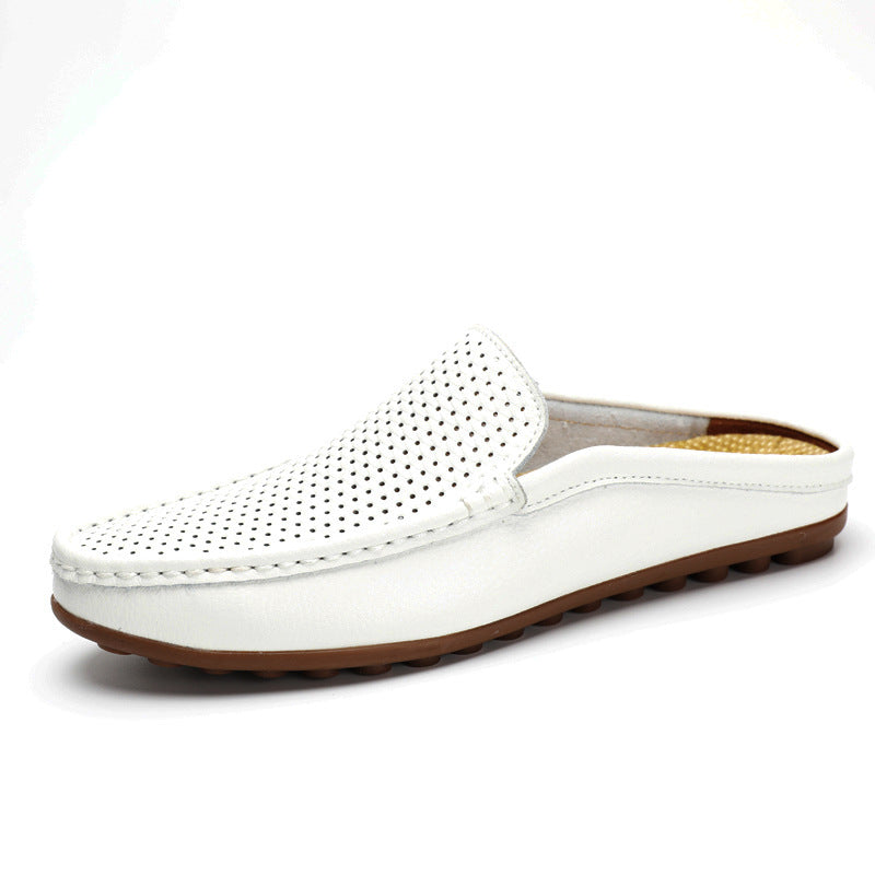 Men's Loafers Open Back Perforated Design 5
