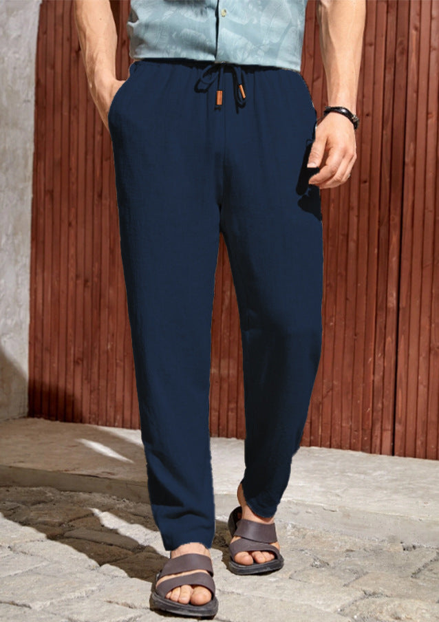 Men's Trousers Relaxed Fit Straight Leg Pockets 2