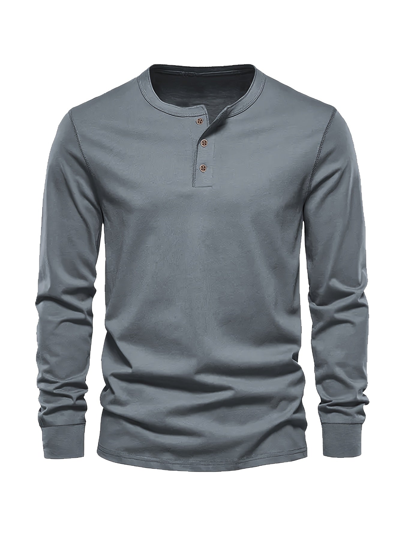 Men's light green oversized long-sleeve knit shirt