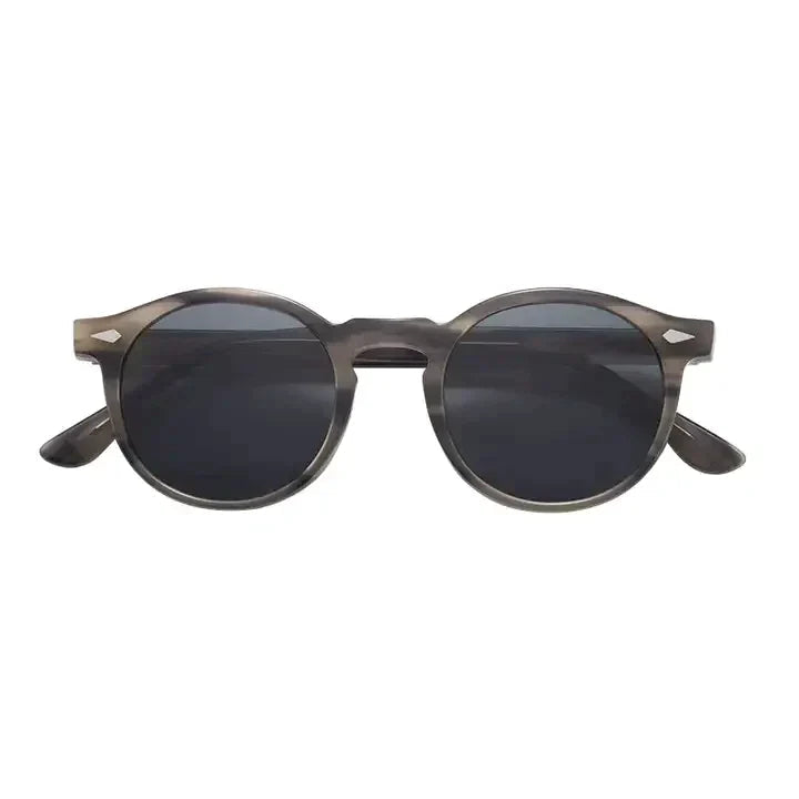 retro round sunglasses with lightweight frame