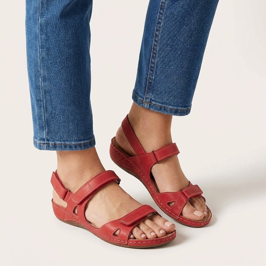 Sandals For Women Open Toe Adjustable Straps 3