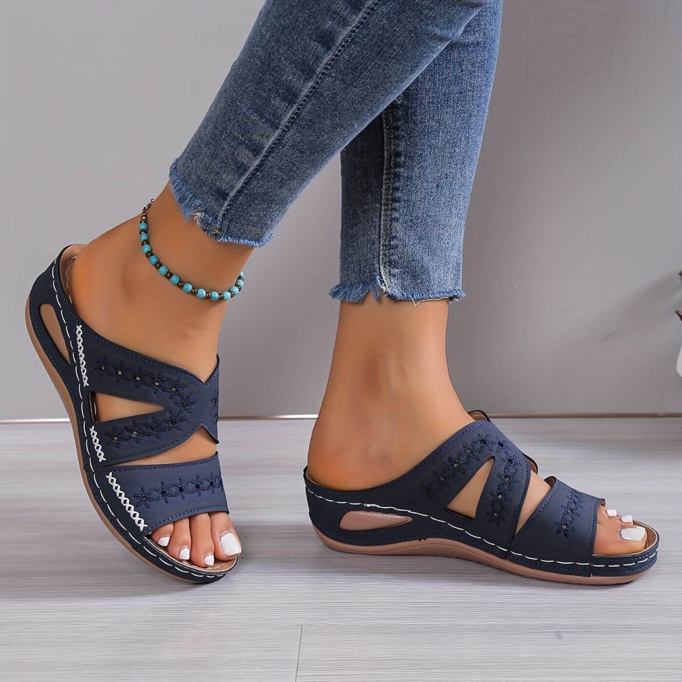 Sandals Orthopedic Slip-Resistant Gel-Infused 0