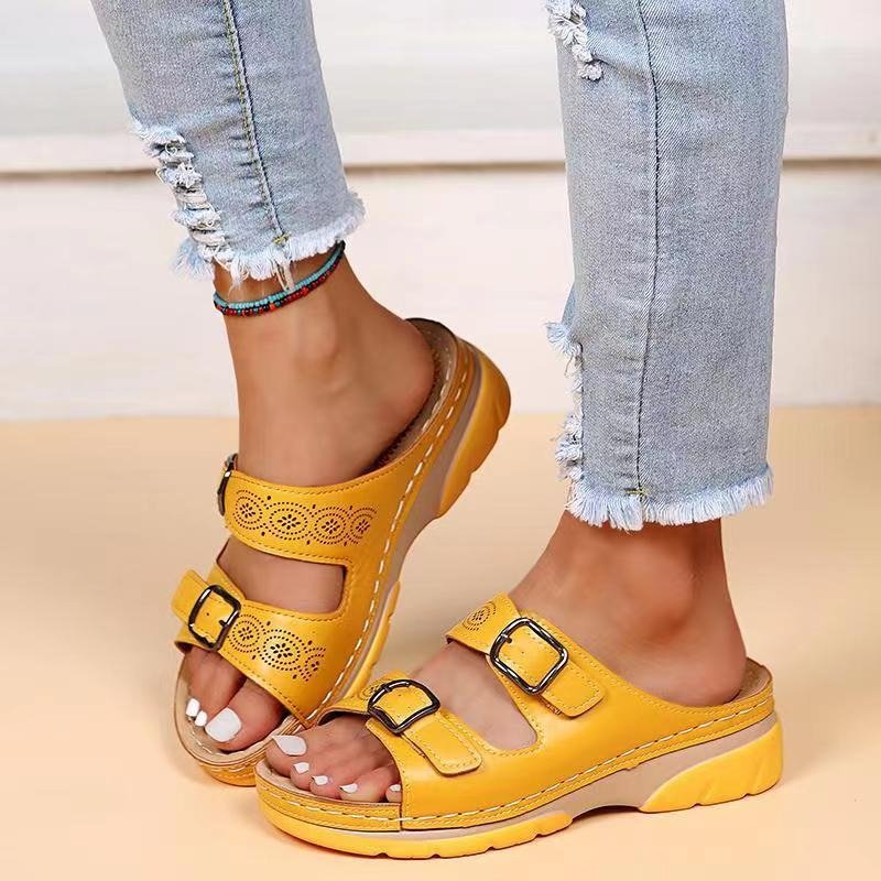Slide Sandals Open Toe Comfort Fit Womens 6