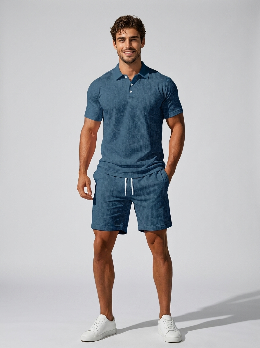 Polo Shirt and Shorts Co-ord Set for Summer