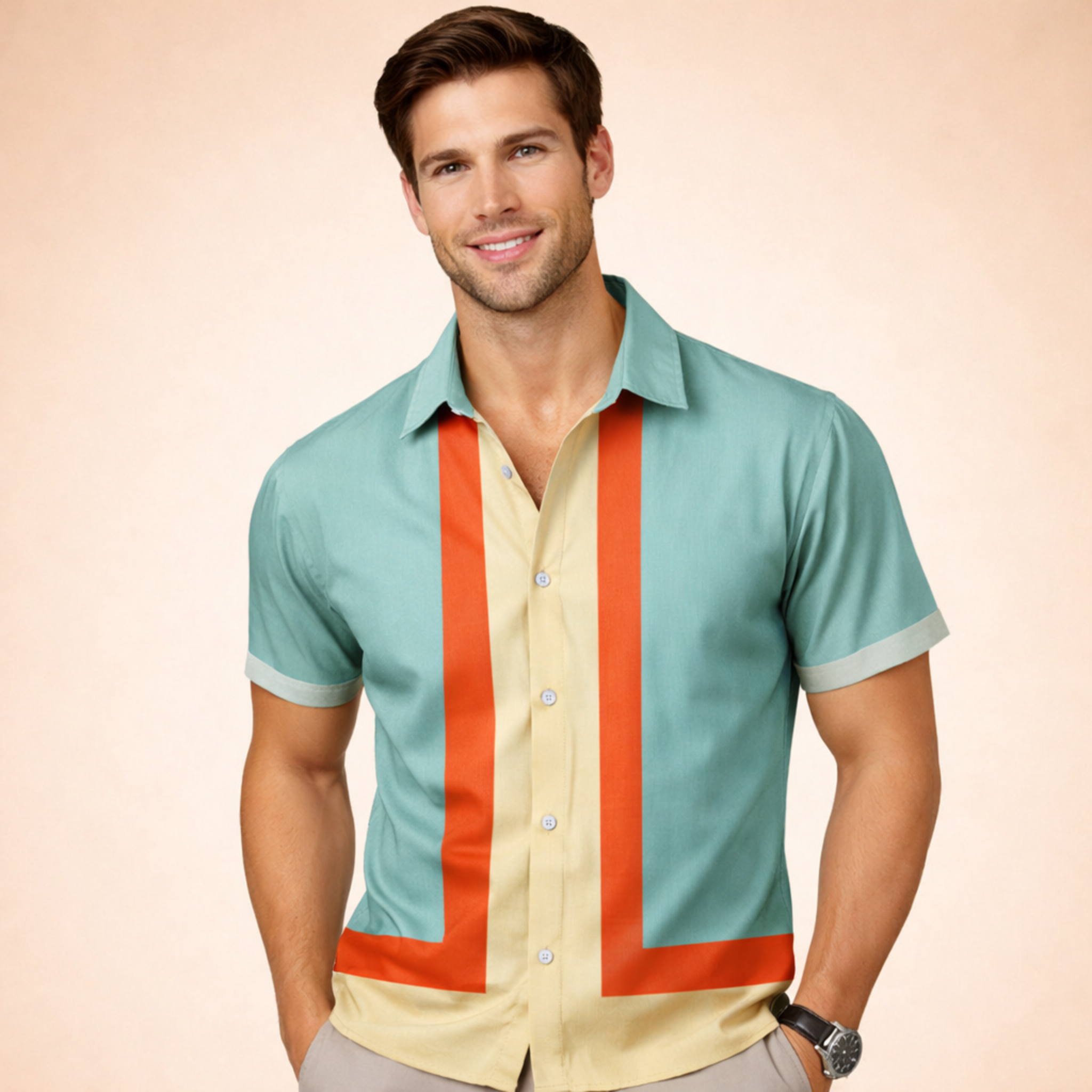 Timeless Men's Shirt With Vintage Relaxed Fit 4