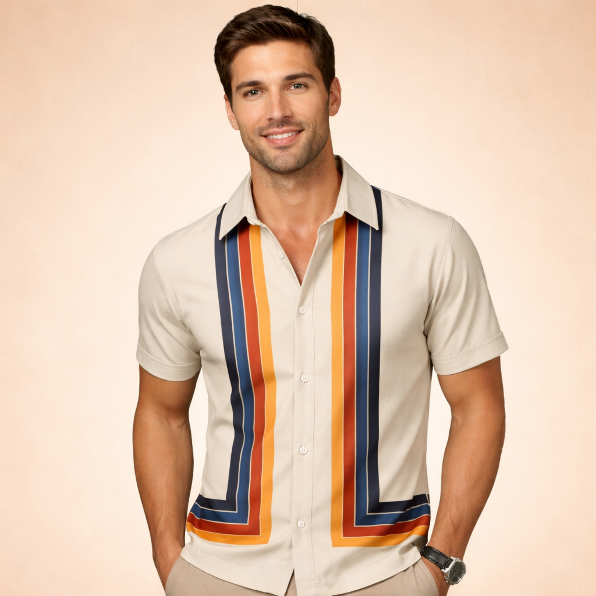 Timeless Men's Shirt With Vintage Relaxed Fit 6