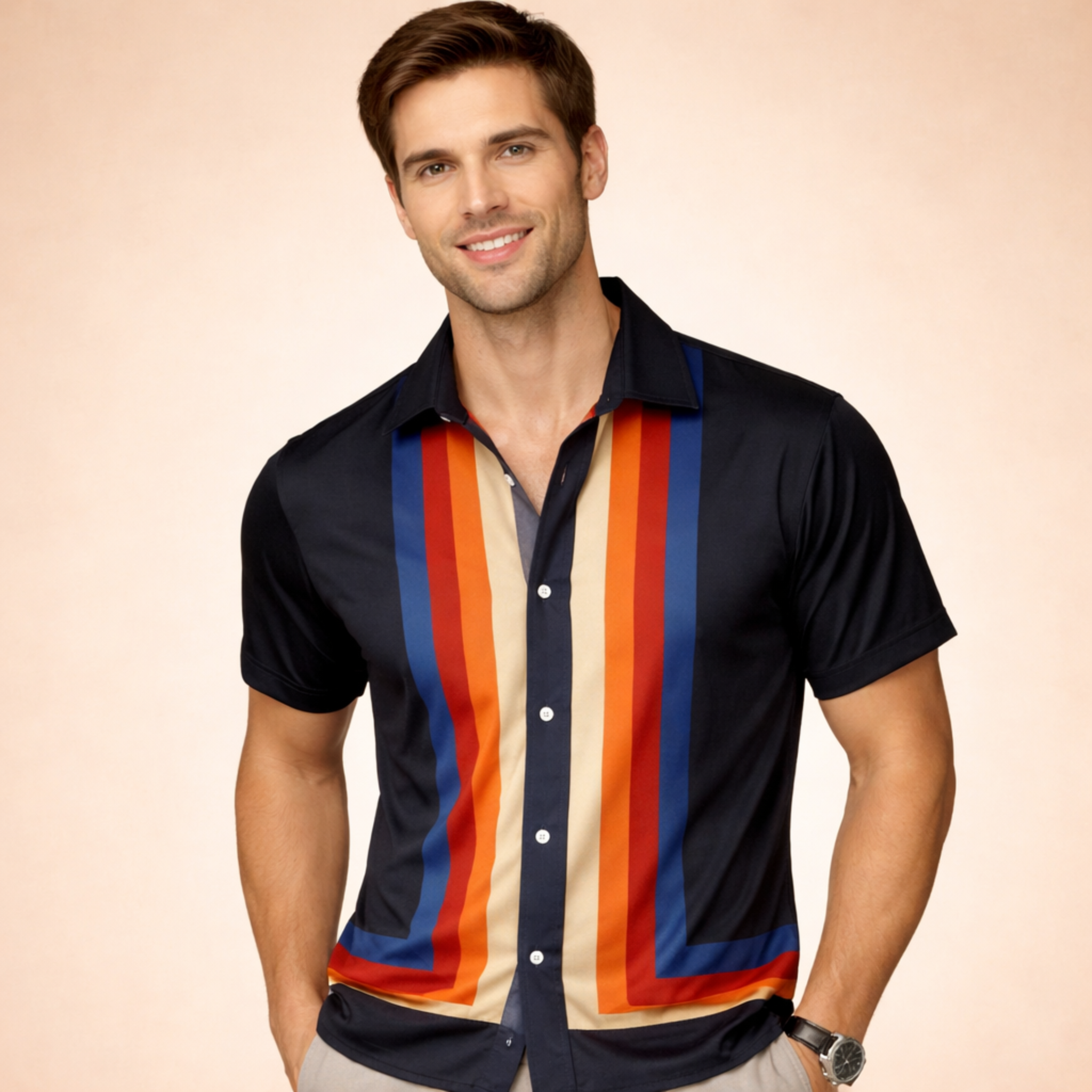 Timeless Men's Shirt With Vintage Relaxed Fit 7