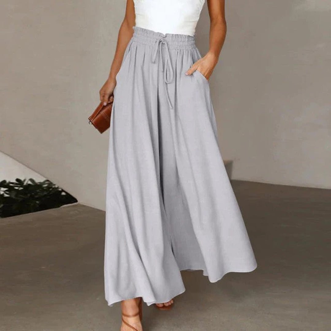 Wide Leg Trousers Women High Waist Flowy Fit 2
