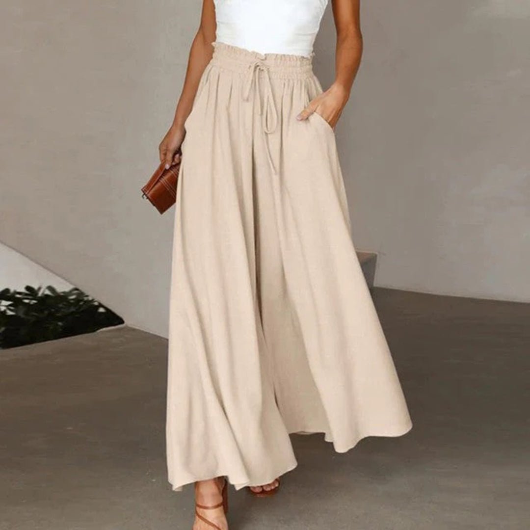 Wide Leg Trousers Women High Waist Flowy Fit 5