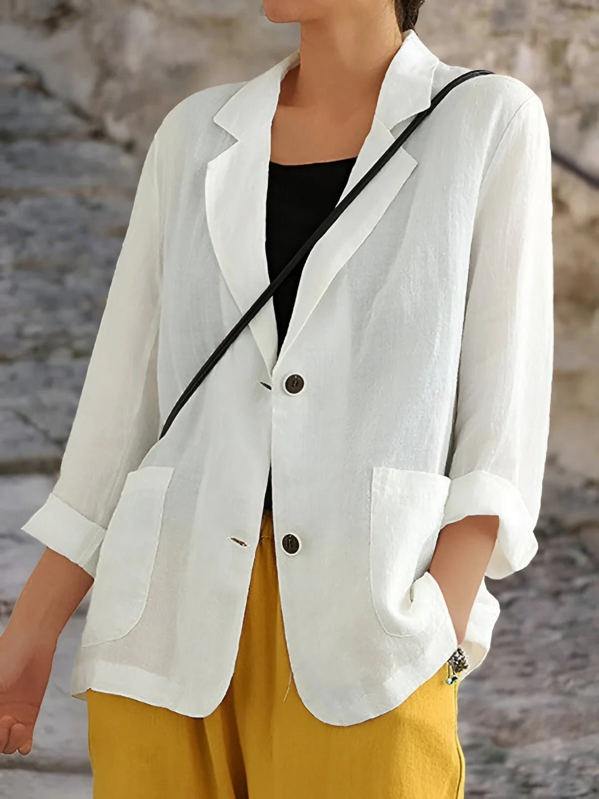 Women's Blazer Lightweight Tailored Relaxed Fit 0