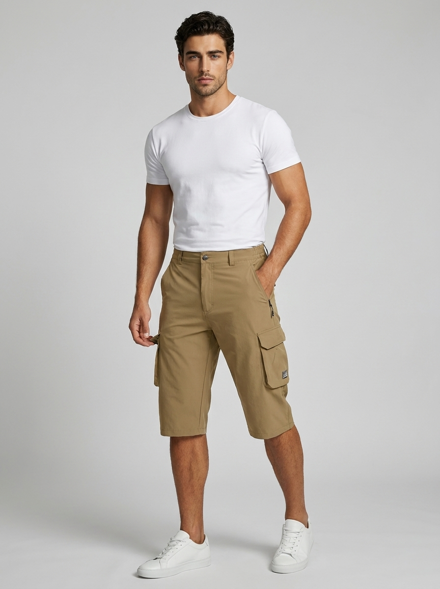 Cargo Shorts with Multiple Pockets for Summer