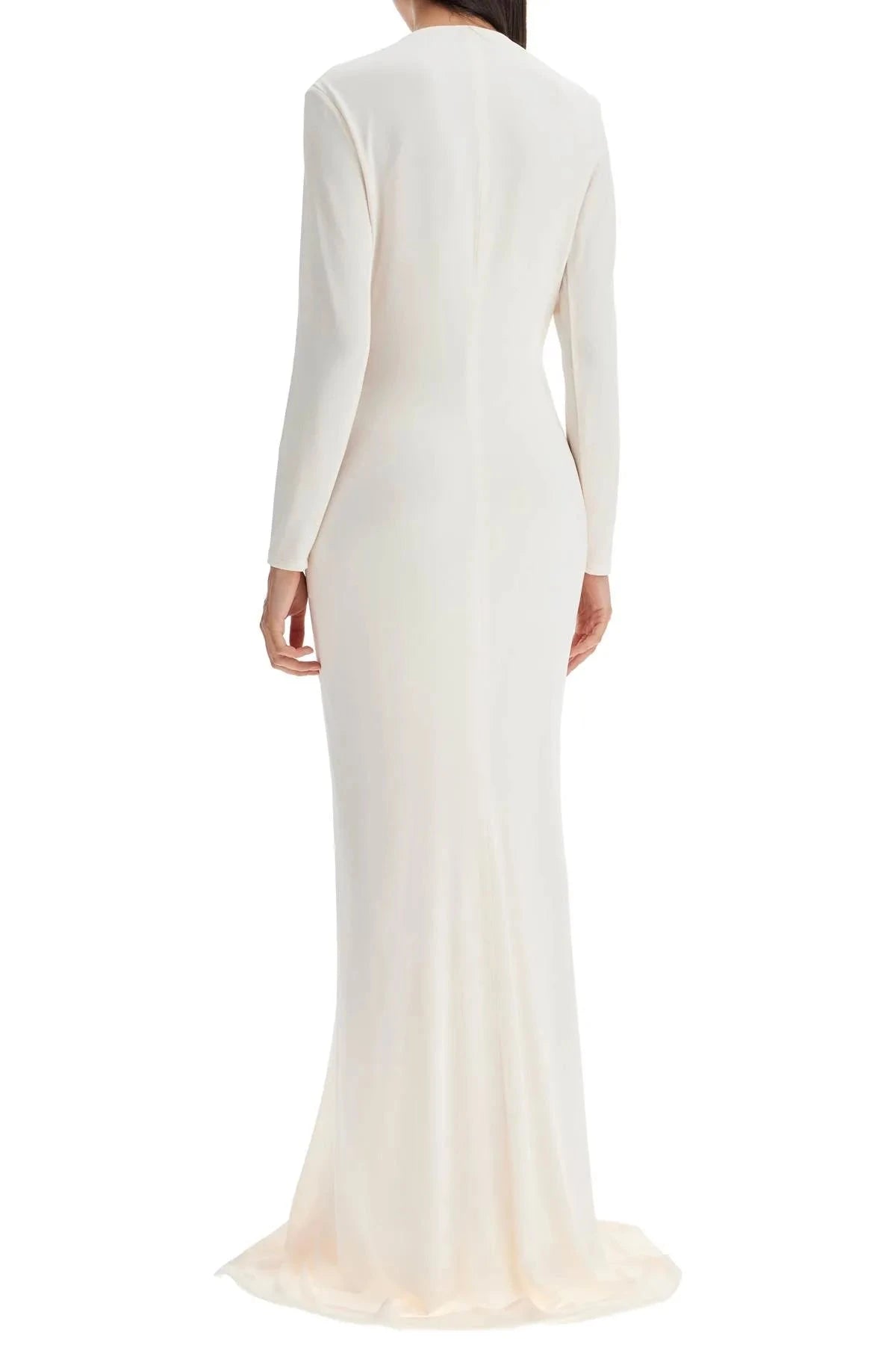 Women's blush pleated a-line midi dress with a v-neck