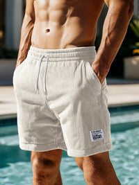 Men's Corduroy Shorts with Slant Pockets