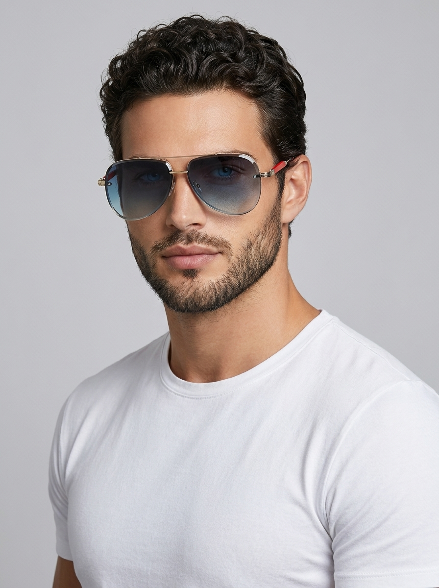 Classic Pilot Sunglasses with UV400 Protection