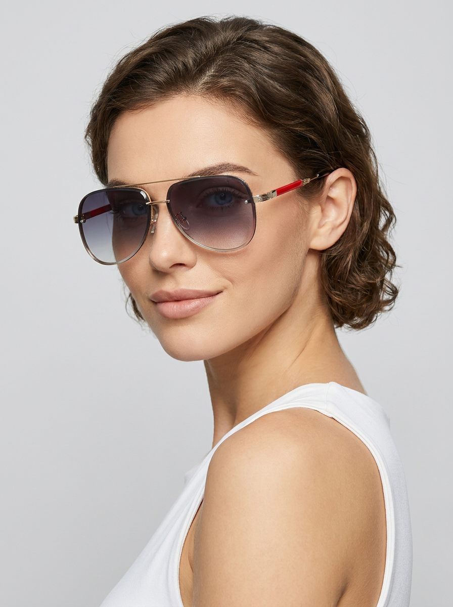 Classic Pilot Sunglasses with UV400 Protection